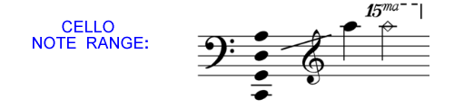 Cello Note Range