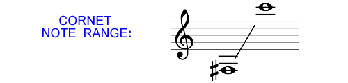 Cornet Note Range