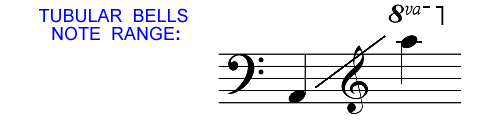 Tubular Bells Note Range